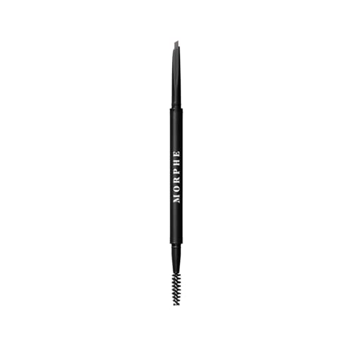 Morphe Definer Dual-Ended Brow Pencil & Spoolie - Eyebrow Pencil with Precision Slanted Tip for Shaping, Defining & Filling - Smooth, No-Tug Formula - Java (0.003 oz)