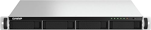 QNAP TS-464U-RP-8G-US 4 Bay High-Speed Rackmount Dual-2.5GbE NAS Intel® Celeron® N5105/N5095 CPU, 8GB DDR4 Memory and 2.5GbE (2.5G/1G/100M) Network Connectivity (Diskless)