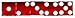 Spinettis Stick of 5 New RED Casino Precision Cut Dice 19MM