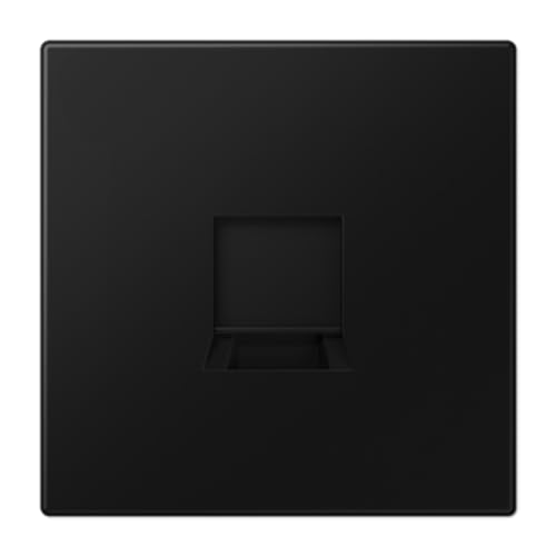 Plaque modulaire Jack 1 prise LS contre les câbles apparents JUNG noir mat - 2