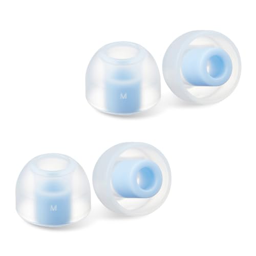 AZLA SednaEarfit ORIGIN Standard [イヤーピース Mサイズ2ペア] 有線イヤホン推奨 キノコ型形状 医療用シリコン テーパード設計 細軸ノズルアダプター付属 低刺激 低圧迫【AZL-ORIGIN-ST-M】