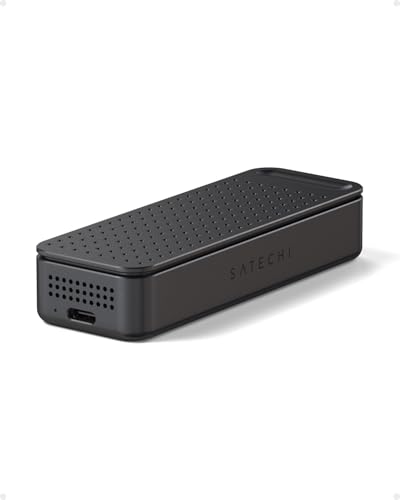 Image of Satechi DotDisk 80Gbps M.2 NVMe SSD Enclosure, High-Speed Aluminum Enclosure with Ultra-Fast Data Transfer, Active Cooling Design for Modern Workspaces, Space Black