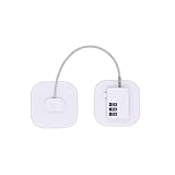 OBEST 冷蔵庫 ロック チャイルドロックパスワード セーフティロック 冷蔵庫キャビネット 引き出しドアウィンドウリストリクターロック、セーフティロック 幼児用 セーフティプロテクターウィンドウ FQ1(白い 四角)