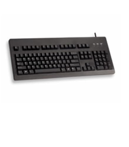 Preisvergleich Produktbild CHERRY G80-3000, Kabelgebundene Mechanische Tastatur, Deutsches Layout (QWERTZ), USB-Anschluss, Robust, Programmierbare Tasten, MX BLACK Switches, Schwarz