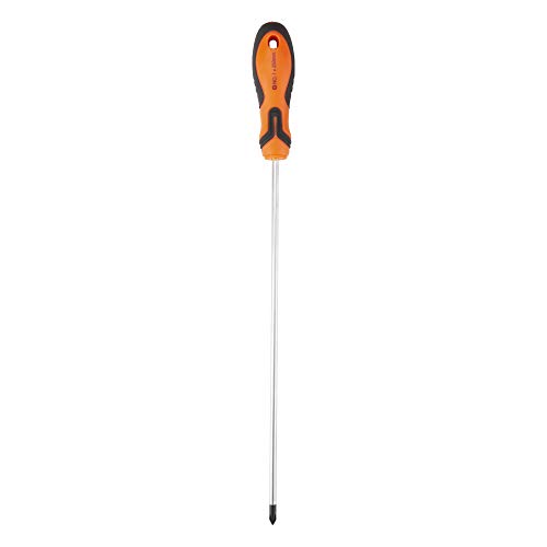 Image of Groz Screwdriver with Magnetized Tip| Ideal for Home, Industrial & DIY Applications| Non-Slip Grip| Chrome Vanadium Shank| Corrosion Resistant| Philips Head (Size: PH1 X 250)