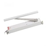 Leiser Elektrischer Fensterantrieb mit Schiebearm 90° Öffnung DC24V 200N für Schwere Lasten Smart Sensor Teil Silber 300mm Weg Aluminiumprofil