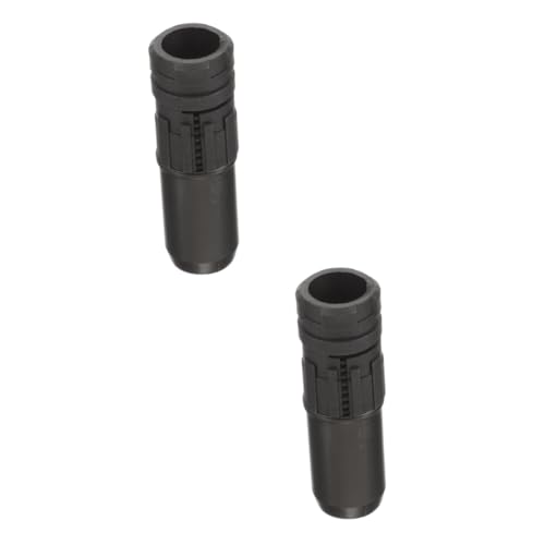 Uonlytech 2 Pièces connecteur de tuyau d'éclats d'arbre Raccordement de tuyau Accessoire de tuyau Joint de tuyau boulons burin à traversin ciseau fixation d'éclats d'arbre intérieur pp Black
