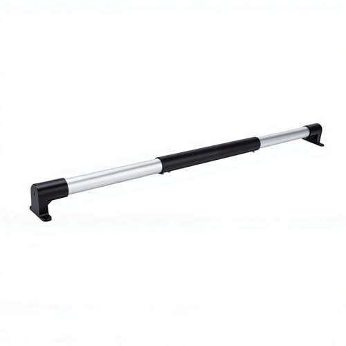 Asixxsix Poignée de Porte Moustiquaire pour Camping-Car, Barre Transversale Réglable de 21-5/8 à 28-5/8 Pouces, avec Poignée Antidérapante Robuste en Aluminium ABS (Main Courante Ronde Argentée)