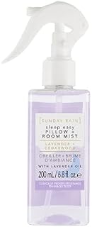 Sunday Rain Sleep Easy Luxury Relaxing Soothing Pillow and Room Mist Spray, Vegan and Cruelty-Free, Lavender and Cedarwood, 200ml