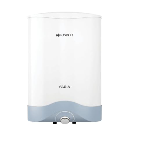 Havells Fabia 6L 5 Star Storage Water Heater (Geyser) | Vertical Mounting | Feroglas Coated Tank | Incoloy Glass Coated Heating Element | Whirlflow Technology | 7-Year Tank Warranty