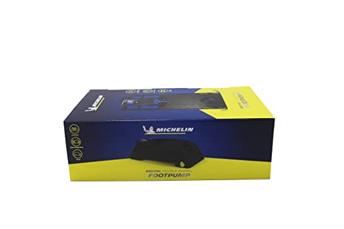 Image of MICHELIN Digital Single Barrel Foot Pump with Rubber Feet (Black)