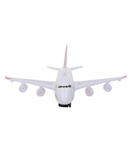 Image of Amitasha Battery Operated Aeroplane Toy for Kids with Bump & Go Airplane Flashing Lights and Realistic Jet Engine Sound for Boys 2-10 Years Birthday Gift
