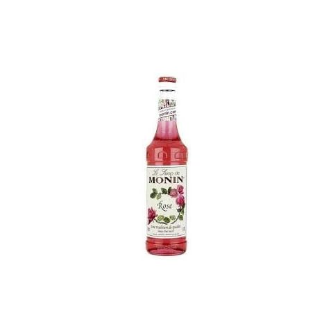 Monin Rose Syrup 250ml Glass Bottle Cover