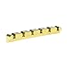 KAISH 42mm Solid Brass Guitar Nut Height Adjustable Curved Brass Nut for Strat/Tele Electric Guitar