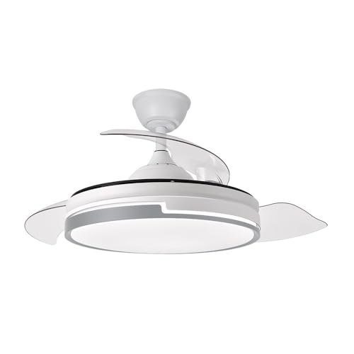 FABRILAMP Ventilador Dc Papiro 59w Blan/gris 3asp.107d 6980l 3000-4000-6500k Remot+mem+tempo