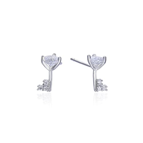Pendientes de plata mujer geométricos pequeños antialérgicos 11,4x6,9mm