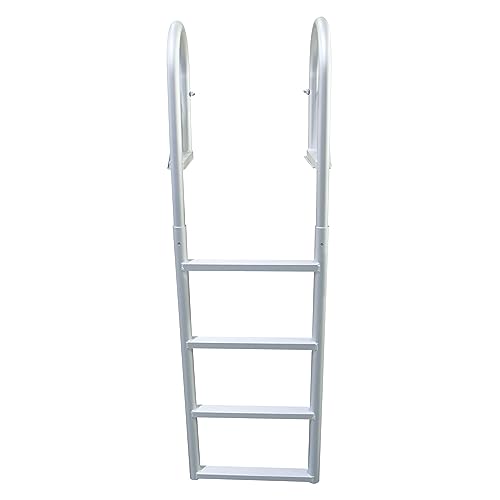 image for Extreme Max 3005.3473 Heavy Duty Flip-Up Dock Ladder with Comfortable 