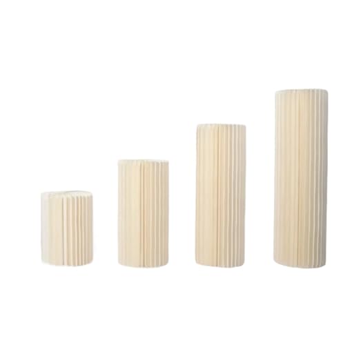Supports cylindriques en papier pour buffets de mariage