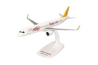 Herpa Snap-Fit Modellflugzeug Airbus A321neo 100th Pegasus Airlines, Miniatur im Maßstab 1:200, Sammlerstück, Modell mit Standfuß, Kunststoff