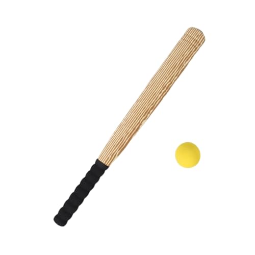 野球バット ボールセット トレーニング用 子供用 野球バット ティーンエイジャー向け 子供用 丸太カラー 21インチ, ログカラー