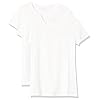 Amazon Essentials Women's Classic-Fit Short-Sleeve Crewneck T-Shirt, Pack of 2, White, Medium
