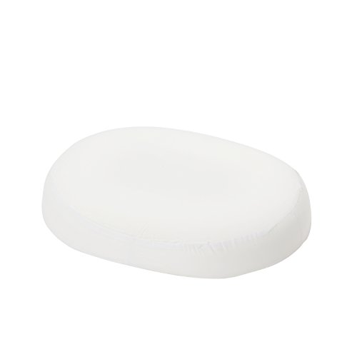 Image of DMI Seat Cushion Donut Pillow and Chair Pillow for Tailbone Pain Relief, Hemorrhoids, Prostate, Pregnancy, Post Natal, Pressure Relief and Surgery, 18 x 15 x 3, White