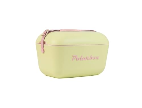 Polarbox Nevera clásica Bolsa Nevera Retro Vintage Camping Picnic Playa 20L Nude/marrón