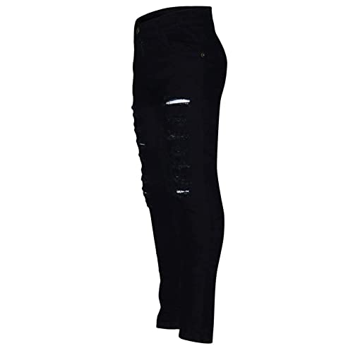 Kids Girls Skinny Ripped Jeans High Waist Distressed Denim Pants Fashion Slim Fit Legging Jegging Trousers Casual Wear2