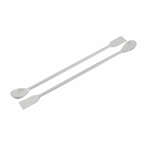 Tool parts 2 Pcs 300mm Length Single Headed Stainless Steel Lab Sampling Spoon