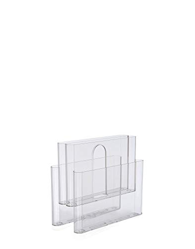 Kartell Magazine Rack Portariviste, Cristallo, 18.5 x 34.5 x 40 cm