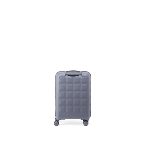 Image of American Tourister Bitbloc | Cabin Trolley Bag (55.5 cm) | 34 Ltrs | 360 8 Wheel Spinner | Hard Case | Recessed TSA Lock | 3 Years Global Warranty | Grey