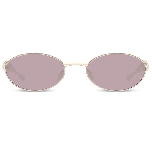 KesaPlan Retro Oval Polarized Sunglasses for Women Men - Chic 90s Sunnies Shades Trendy UV Protection Metal Frame Sun Glasses2
