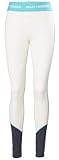 Marca: Helly Hansen Helly Hansen LIFA Midweight-Pantalones de Lana Merino, Mujer, Blanco Roto, Extra-Large