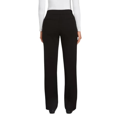 Matty M Women's Pull On Straight Leg Office Pants3