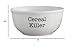 47th & Main White Ceramic Bowl, Medium, Cereal Killer