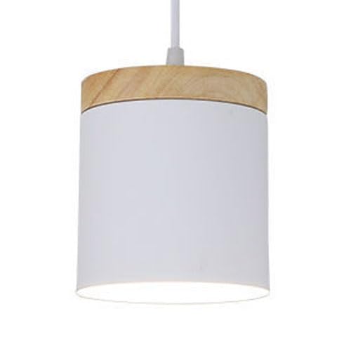Suspension minimaliste nordique en métal cylindrique E27 pour cuisine et bureau