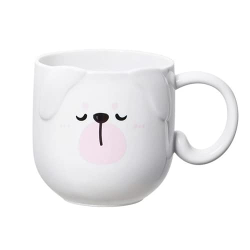 Taza de perro Kawaii para niños y niñas 360ml - Taza de plástico duro, resistente...