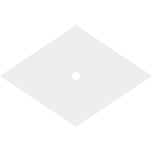 Image of Ekena Millwork CMP34X22DD-02000 Diamond Architectural Grade PVC Contemporary Urethane Ceiling Medallions 34 inchW x 22 5 /8 inchH x 2 inchID x 12 inchC x 1 inchP