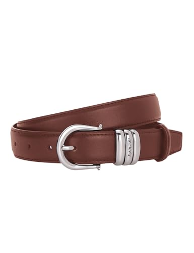 Dailiup Women's Leather Belt for Jeans Pants Fashion Ladies Casual Waist Belt with Pin Buckle
