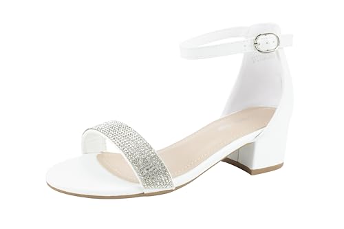 Image of Lucky Top Girls Dress Sandal Low Heel Ankle Strap