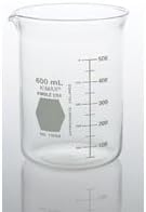 DWK Life Sciences 14000-1000 KIMAX Low Form Griffin Beaker, 1000 mL Capacity, Pack of 6