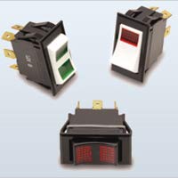 LTIGK01-6S-GY-AM-NGY/240N, Switch Rocker ON None Off DPST Quick Connect Curved/Smooth Face Gloss Rocker 100000Cycles Bulk (5 Items)