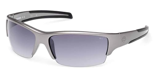 Harley-Davidson Men's B&S Blaze Sunglasses, Pearlized Gray Frames/Smoke Lens
