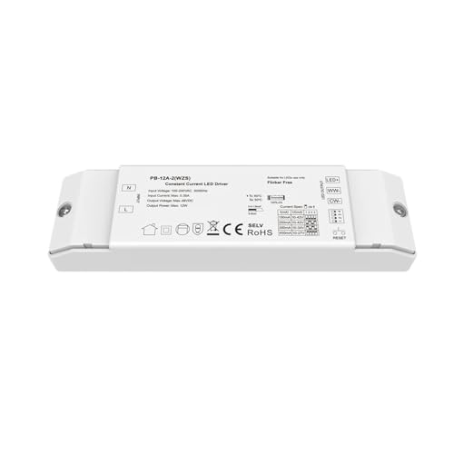 Driver LED constant PB-12A-L haute précision 12W pour une ambiance lumineuse tamisée