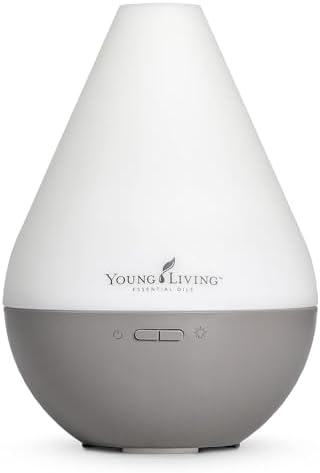 Young Living Dewdrop Diffuser | Ultrasonic Humidifier, Atomizer, and Essential Oil Vaporizer | 10-Hour Runtime | Adjustable High or Low Settings | Ideal for Home, Office, or Spa Ambiance