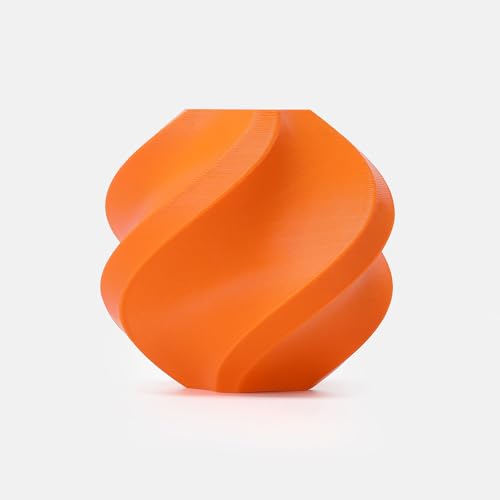Image of Bamboo Lab PETG HF Refill Filament 1.75mm High-Speed, Easy to Print, Smooth Texture, Eco Friendly with RFID for Bambu Lab X1, P1,A1 Series 1KG (2.2lbs) Exclude Spool + /- 0.03mm (Orange 33300)