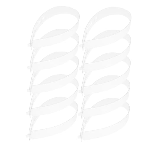 Bandes de fixation de col de chemise UKCOCO en plastique rigide haut de gamme 100pcs