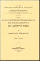 Handschriftliche Uberlieferung Der Memre-Dichtung Des Ja'qob Von Serug, II. Sammlungen: Der Bestand. Subs. 40. 9042903864 Book Cover