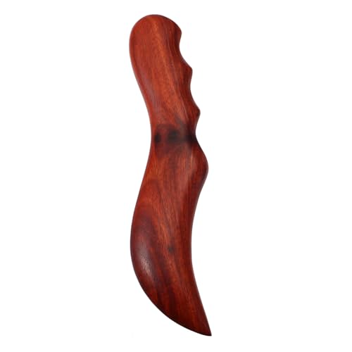 FOMIYES Scraping Board Facial Roller Scraping Plate Roller for Face for Body Tools for Face Wooden Shoulder Massage Body Massage Scraper Double Sunglasses Case Neck Massager Red Sandalwood