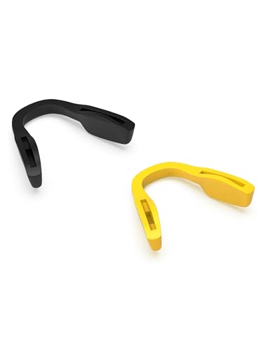 Image of 2 Pieces Replacement Nose Pads for Oakley Activate OX8173 / Activate Asian Fit OX8169F - Yellow + Black Asian Fit